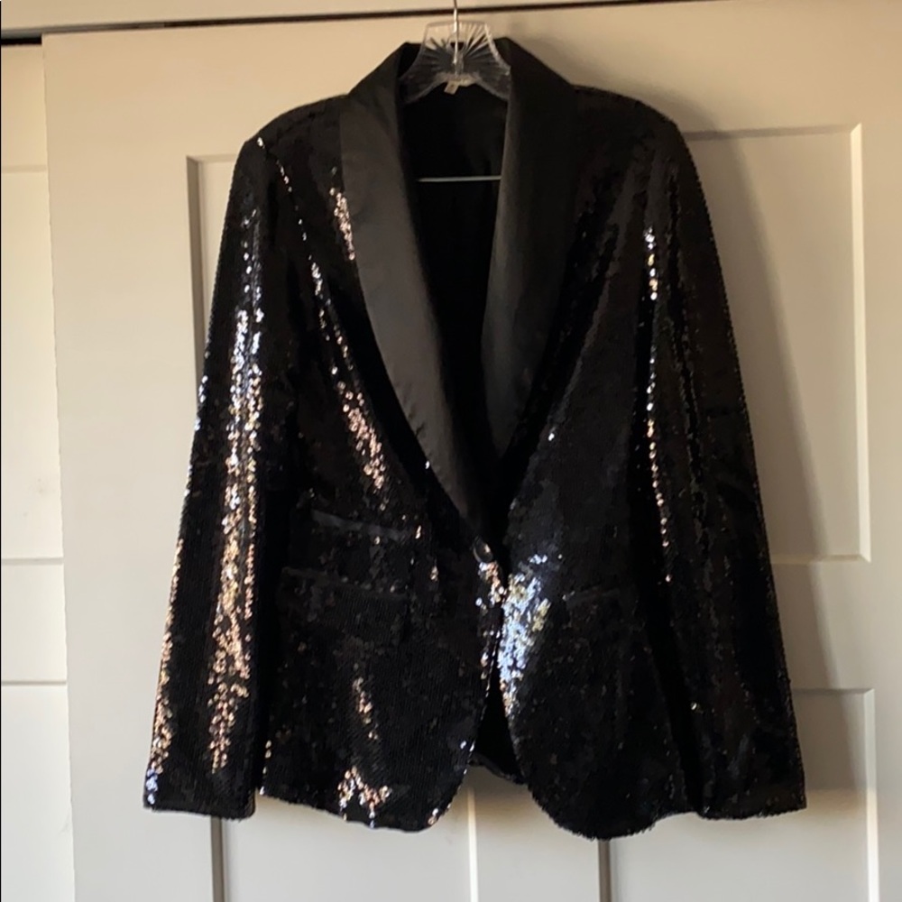 Black sequin blazer